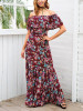Floral Print Off Shoulder Beach Maxi Dress Floral Print Off Shoulder Beach Maxi Dress