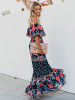 Floral Off Shoulder Beach Maxi Dress Floral Off Shoulder Beach Maxi Dress