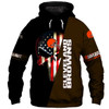 Cleveland Browns 3D Skull Hoodie