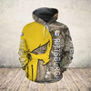 Pittsburgh Steelers 3D Skull Hoodie