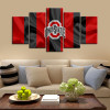 Ohio State Buckeyes Fabric Look Canvas