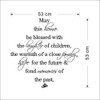 MAY this home be blessed quote wall sticker vinyl decal home room decor wedding living room decorative mura words