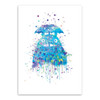 Original Watercolor Totoro Modern Japanese Anime Movie A4 Art Print Poster Abstract Wall Picture Canvas Painting Kids Room Decor