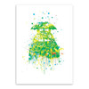 Original Watercolor Totoro Modern Japanese Anime Movie A4 Art Print Poster Abstract Wall Picture Canvas Painting Kids Room Decor