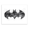 Original Watercolor Batman Logo Movie Anime Art Print Poster Abstract Wall Picture Canvas Painting No Frame Kids Room Home Decor