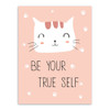 Modern Kawaii Animals Pet Cat Lion Quotes Canvas A4 Art Print Poster Nursery Wall Picture Kids Baby Room Decor Painting No Frame