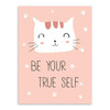 Modern Kawaii Animals Pet Cat Lion Quotes Canvas A4 Art Print Poster Nursery Wall Picture Kids Baby Room Decor Painting No Frame