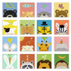 Minimalist Kawaii Animal Cow Giraffe Cartoon Canvas Art Print Poster Nursery Wall Picture Kids Room Decoration Painting No Frame