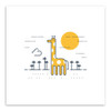 Nordic Cartoon Animals Giraffe Lion Art Prints Poster Kawaii Nursery Wall Picture Canvas Painting No Frame Kids Room Home Decor