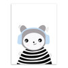 Triptych Black White Kawaii Animals Panda Cat A4 Art Prints Poster Nursery Wall Picture Canvas Painting Kids Room Decor No Frame Triptych Black White Kawaii Animals Panda Cat A4 Art Prints Poster Nursery Wall Picture Canvas Painting Kids Room Decor No Frame