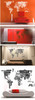 Text World map wall decal