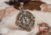 Yggdrasil Pendant - Norse Symbols, Bronze