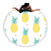 Cartoon Pineapple Round Beach Towel