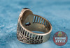 Viking Helmet Ring IV - Bronze