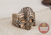Viking Helmet Ring IV - Bronze