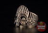 Viking Helmet Ring IV - Bronze