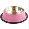 Colored Stainless Steel Travel Food Water Bowls