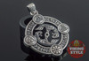 Huginn & Muninn Pendant - Norse Symbols, 925 Silver