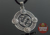 Huginn & Muninn Pendant - Norse Symbols, 925 Silver