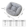 Plush Cat and dog Bed House Warm Soft Square Nest Winter Pet Cushion Mats