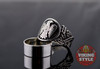 Norse Raven Ring - Wolf, 925 Silver