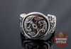Huginn & Muninn Ring - Wolf, 925 Silver