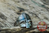 Viking Helmet Ring - 925 Silver