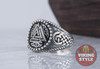 Valknut Ring II - Endless Knot, 925 Silver