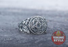 Jörmungandr Ring - Oak Leaves, 925 Silver