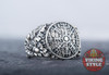Vegvísir Ring - Oak Leaves, 925 Silver