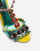 New Purple Designer Women Chunky High Heels Sandals Rivets Wedding Shoes Woman Comfortable Summer Genuine Leather Dress Shoes