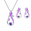 Cute Dolphin Fire Opal Necklace & Earrings Trendy Jewelry Set Cute Dolphin Fire Opal Necklace & Earrings Trendy Jewelry Set