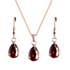 Crystal Necklace & Earrings Fashion Jewelry Set