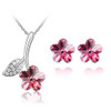 Austrian Crystal Flower Necklace & Earrings Fashion Jewelry Set Austrian Crystal Flower Necklace & Earrings Fashion Jewelry Set