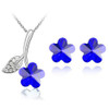 Austrian Crystal Flower Necklace & Earrings Fashion Jewelry Set Austrian Crystal Flower Necklace & Earrings Fashion Jewelry Set