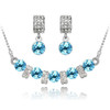 Austrian Crystal and Cubic Zirconia Necklace & Earrings Fashion Jewelry Set Austrian Crystal and Cubic Zirconia Necklace & Earrings Fashion Jewelry Set
