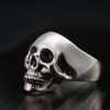 Gothic Silver Skull with Domineering Teeth 925 Sterling Silver Vintage Punk Rock Ring Gothic Silver Skull with Domineering Teeth 925 Sterling Silver Vintage Punk Rock Ring