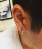 Skull 925 Sterling Silver Vintage Biker Punk Stud Earrings