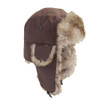 Thick Warm Trapper Fur Bomber Hat with Earflaps