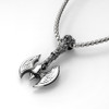 Stainless Steel Viking Axe Pendant and Chain Necklace
