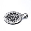 Silver Celtic Witches Pentagram Pendant Necklace
