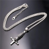 Upside Down/ Inverted of St. Peter Cross Pendant Necklace Upside Down/ Inverted of St. Peter Cross Pendant Necklace