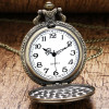 Soviet Themed Bronze Pocket Watch with FOB Chain