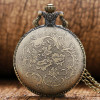 Soviet Themed Bronze Pocket Watch with FOB Chain