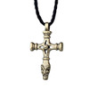 Celtic Cross Statement Pendant Necklaces with Rope Chain