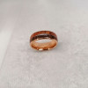 8mm Arrow and Double Wood Inlay Tungsten Ring