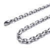 Men Gothic Dragon Tooth Crystal Stainless Steel Pendant Necklace, Red, 23 inch Chain