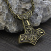 Thor's Hammer Pendant featuring Odin's Ravens. Thor's Hammer Pendant featuring Odin's Ravens.