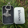 Thor's Hammer Pendant featuring Odin's Ravens. Thor's Hammer Pendant featuring Odin's Ravens.