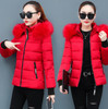 Faux Fur Hood Coat - Puffer Coat With Zip Pockets Faux Fur Hood Coat - Puffer Coat With Zip Pockets